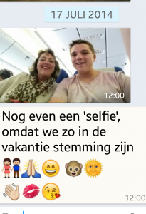 Laatste Selfie van Petra en Gary